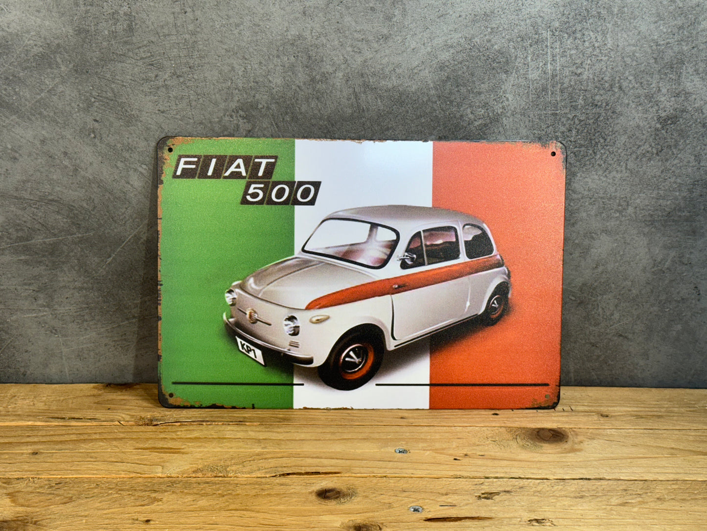 Plaque métal Fiat 500 - 004