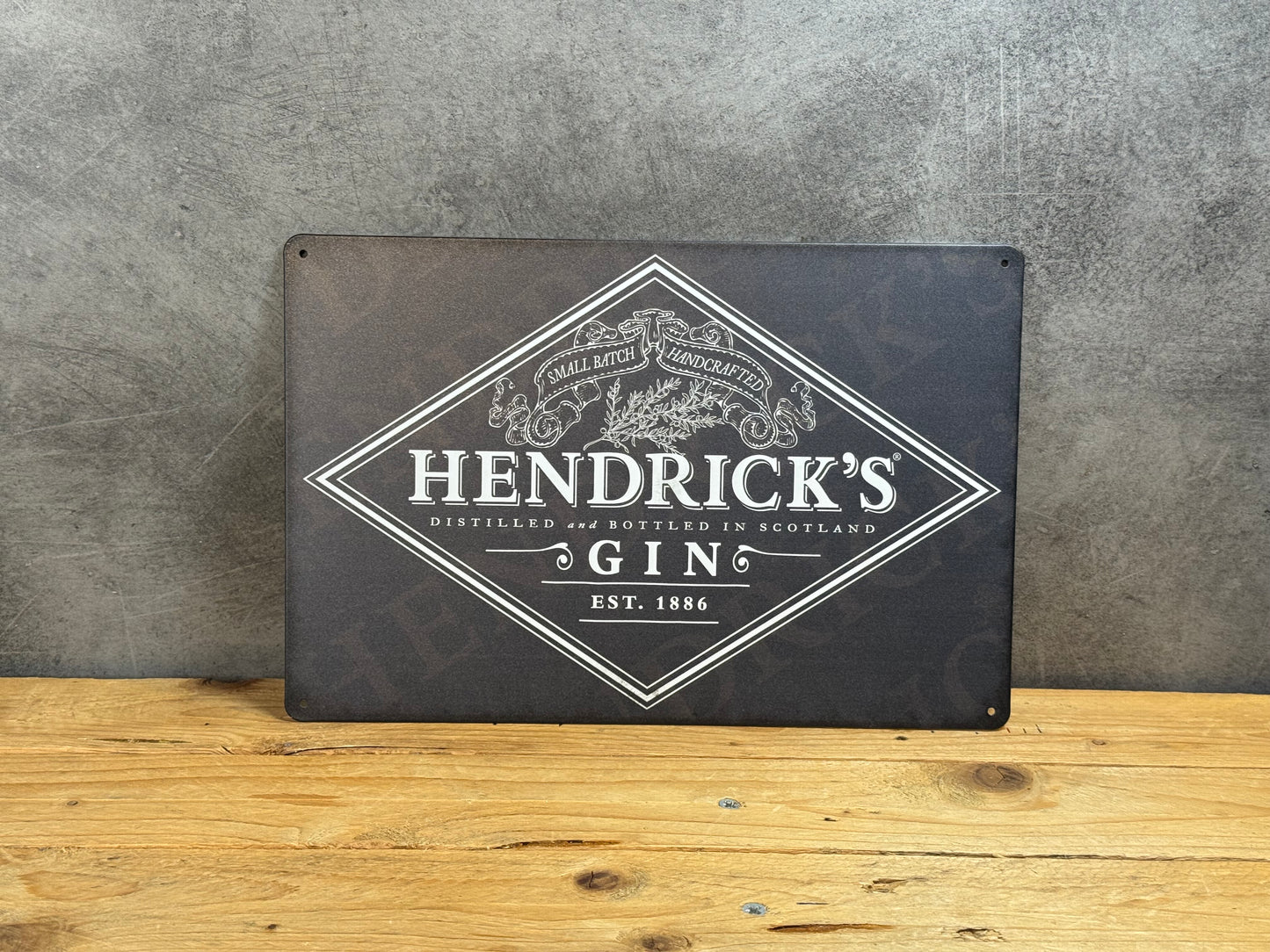 Plaque métal Gin Hendricks 9131
