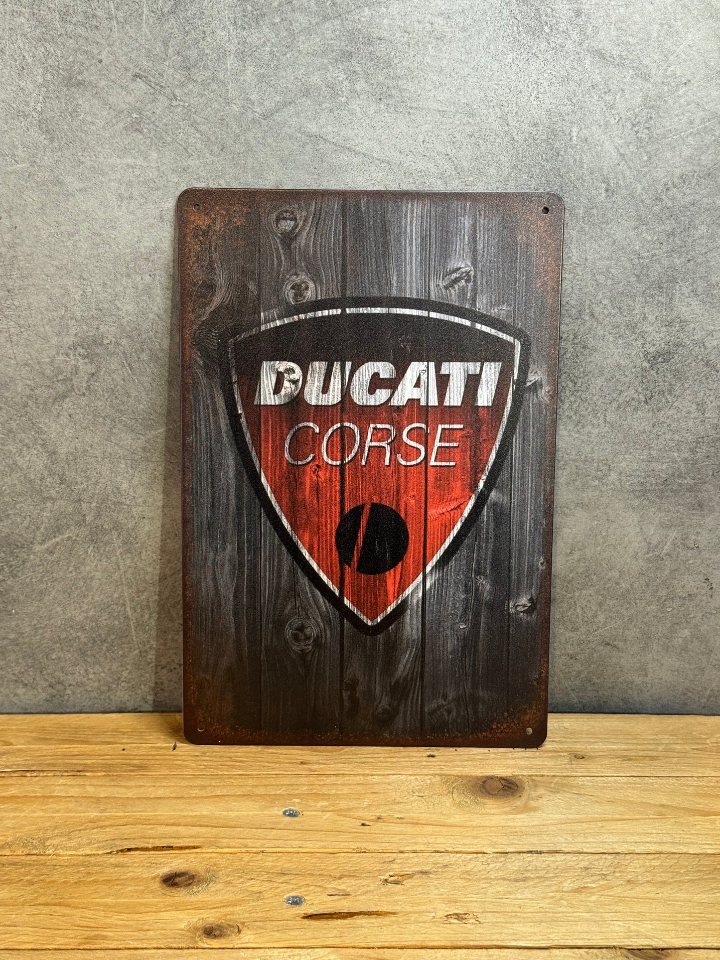 Plaque métal Moto Ducati 080