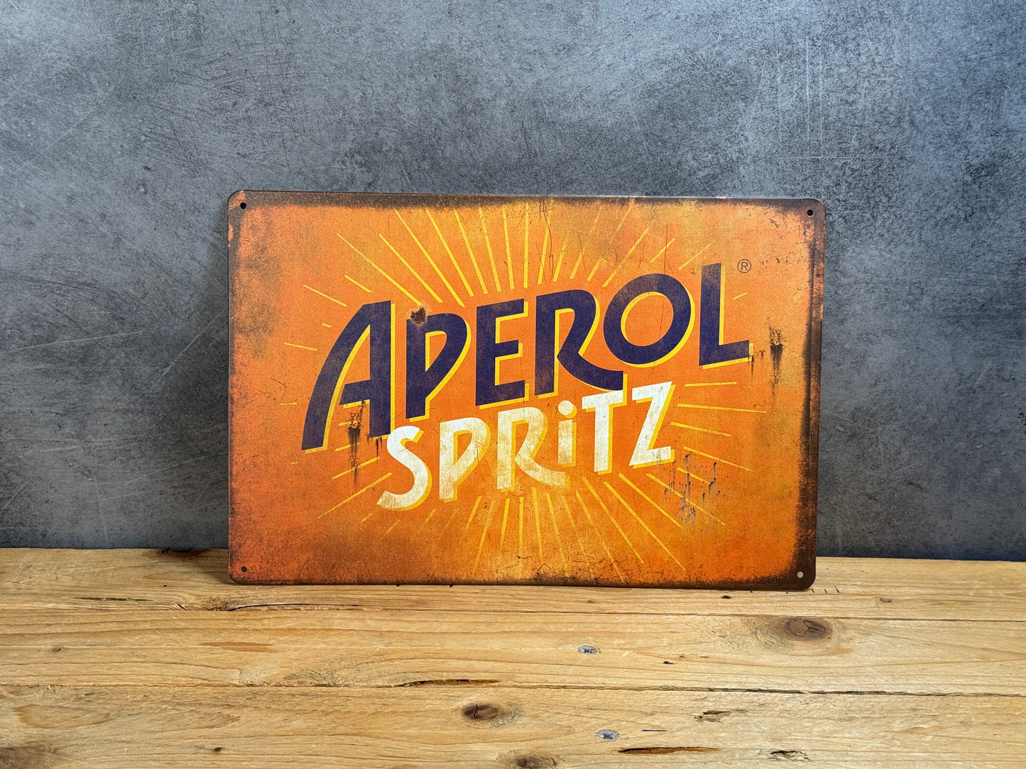 Plaque métal Cocktail Aperol Spritz 093