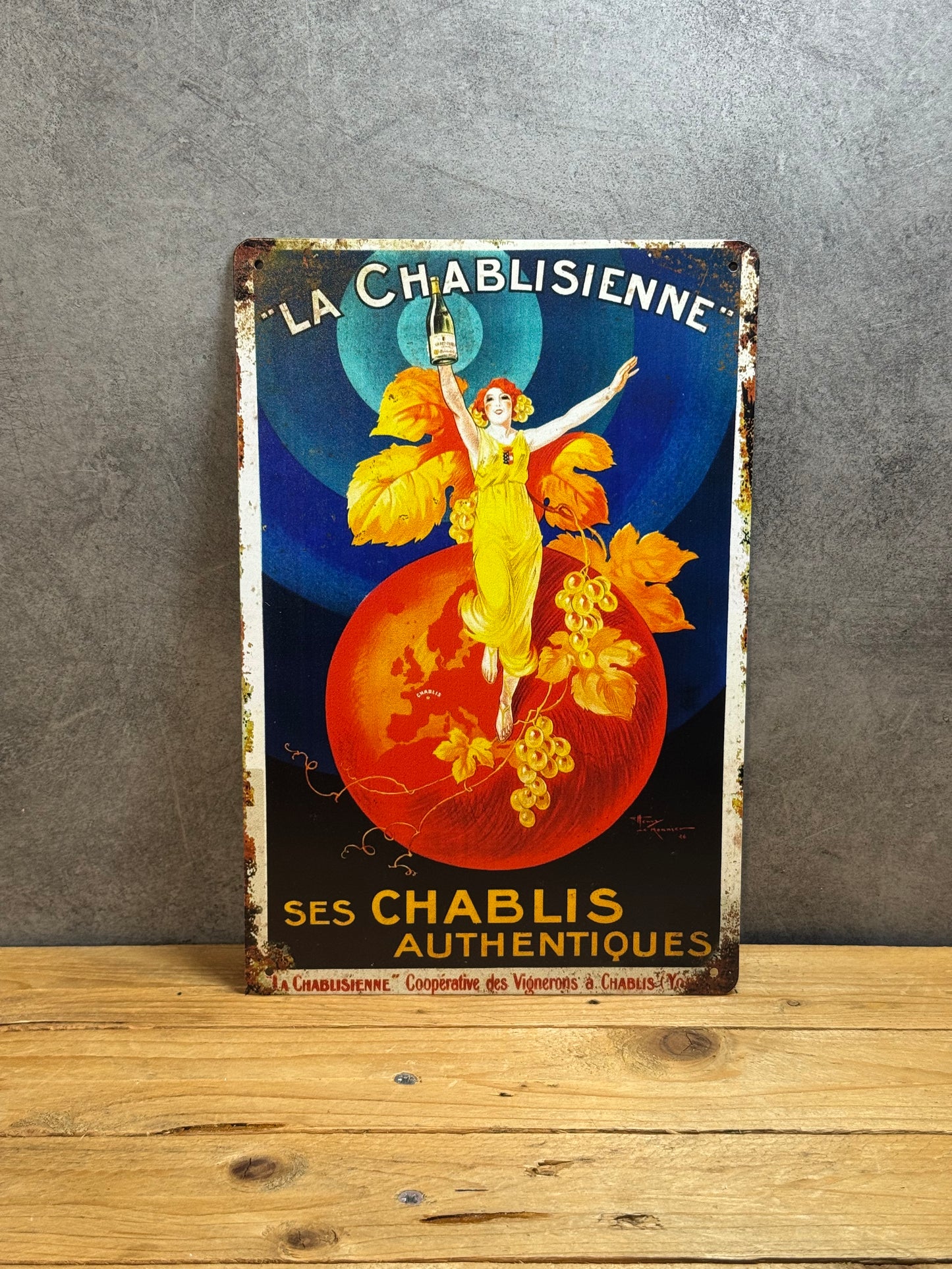 Plaque métal Chablis 896