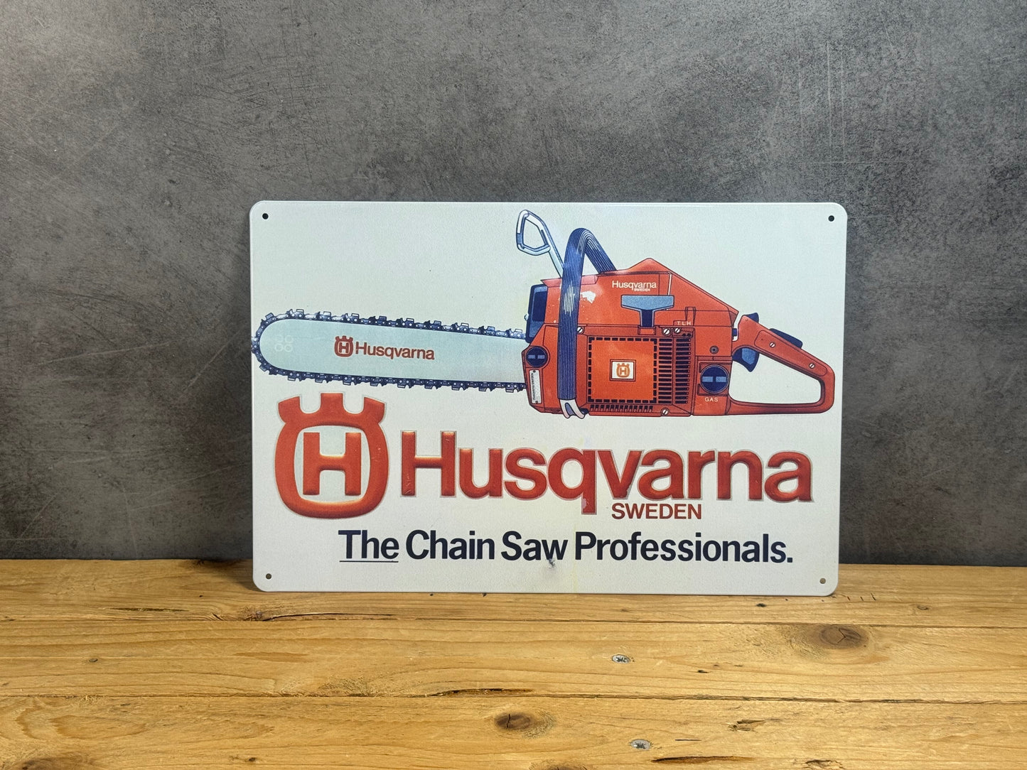 Plaque métal Husqvarna 124
