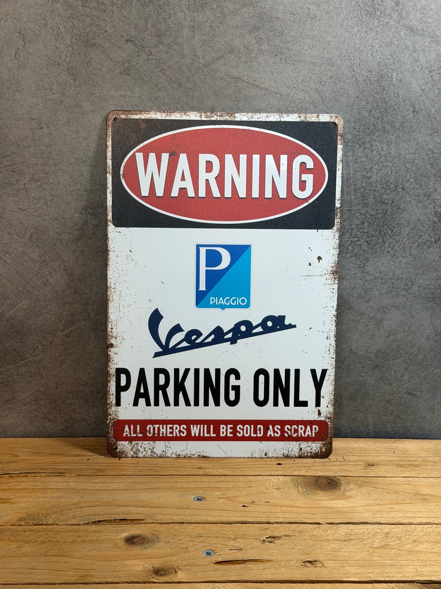 Plaque métal Vespa 9977