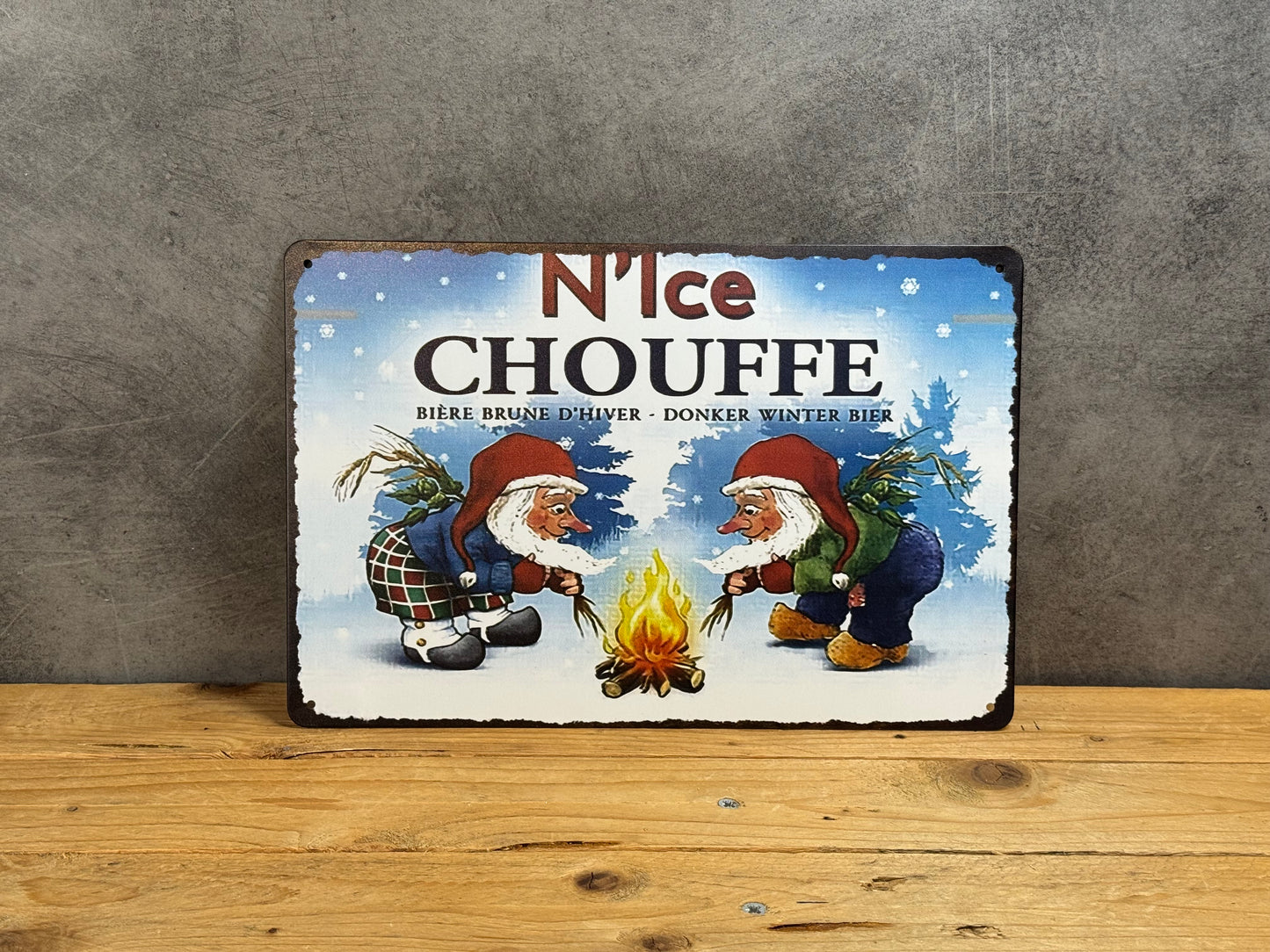 Plaque métal Chouffe 125