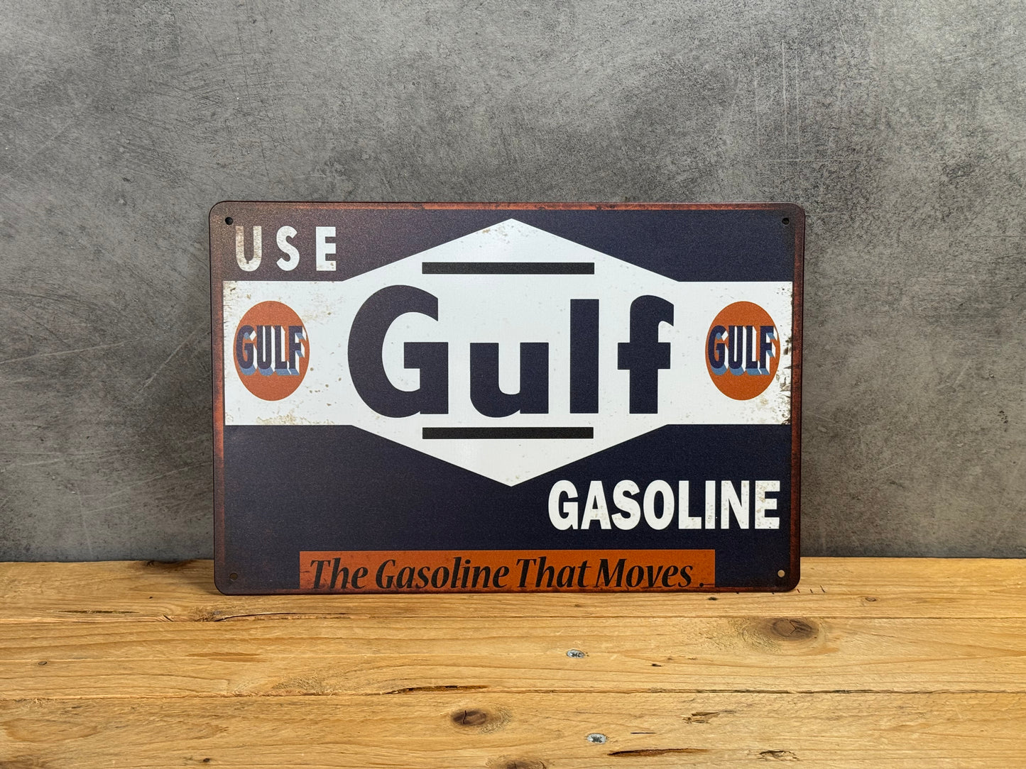 Plaque métal Gulf 840