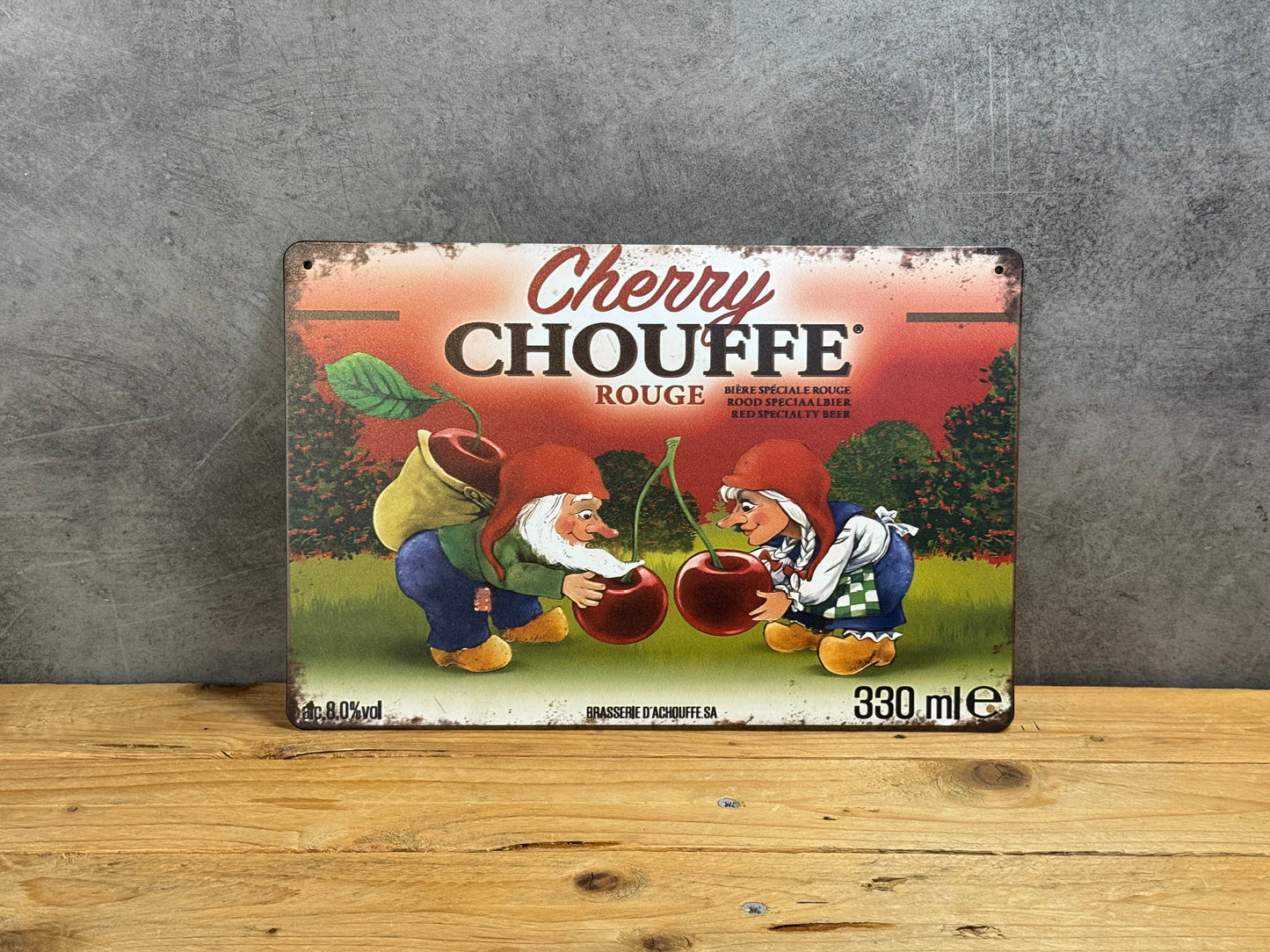 Plaque métal Chouffe 120