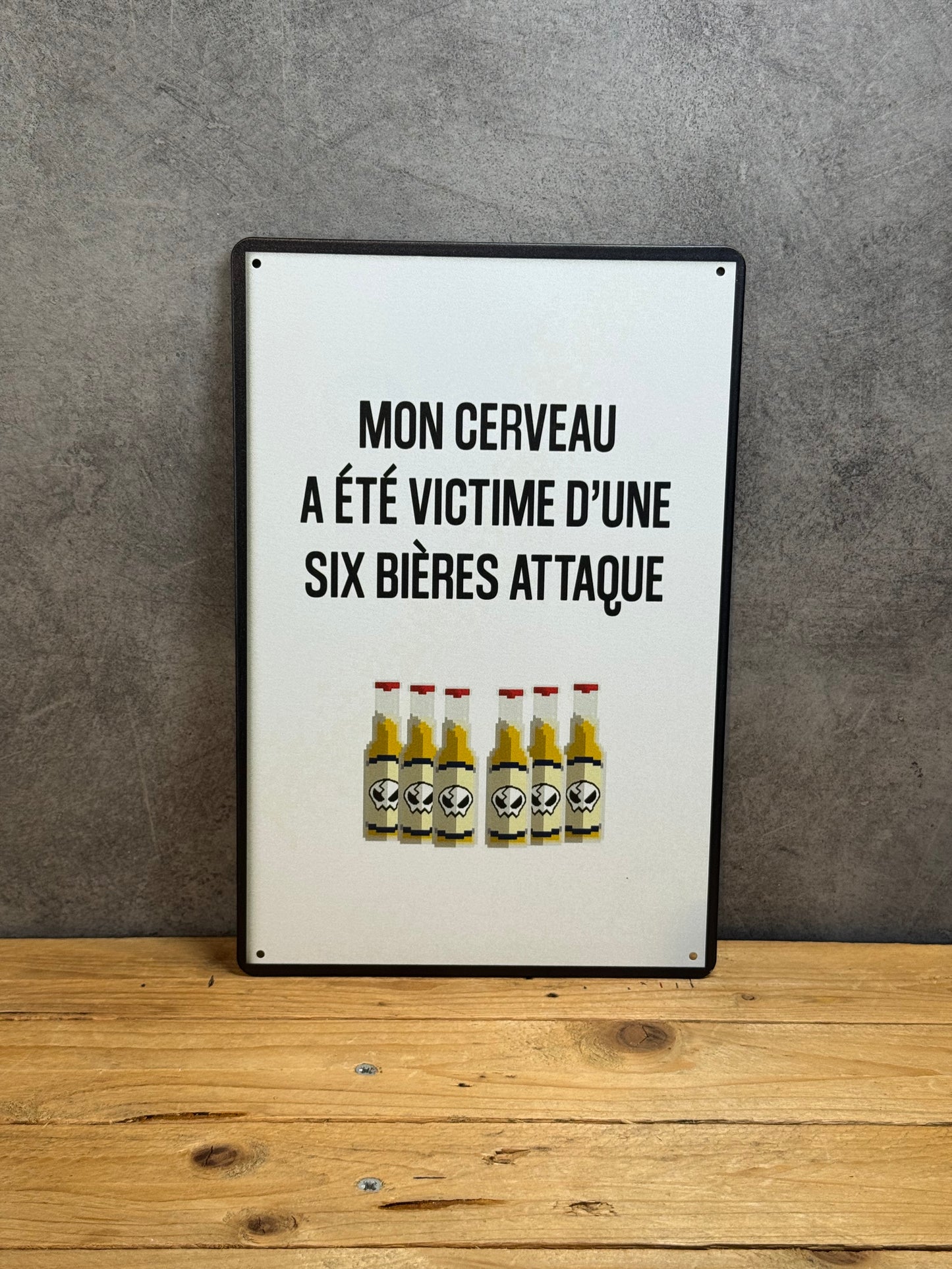 Plaque métal Citation bière 949