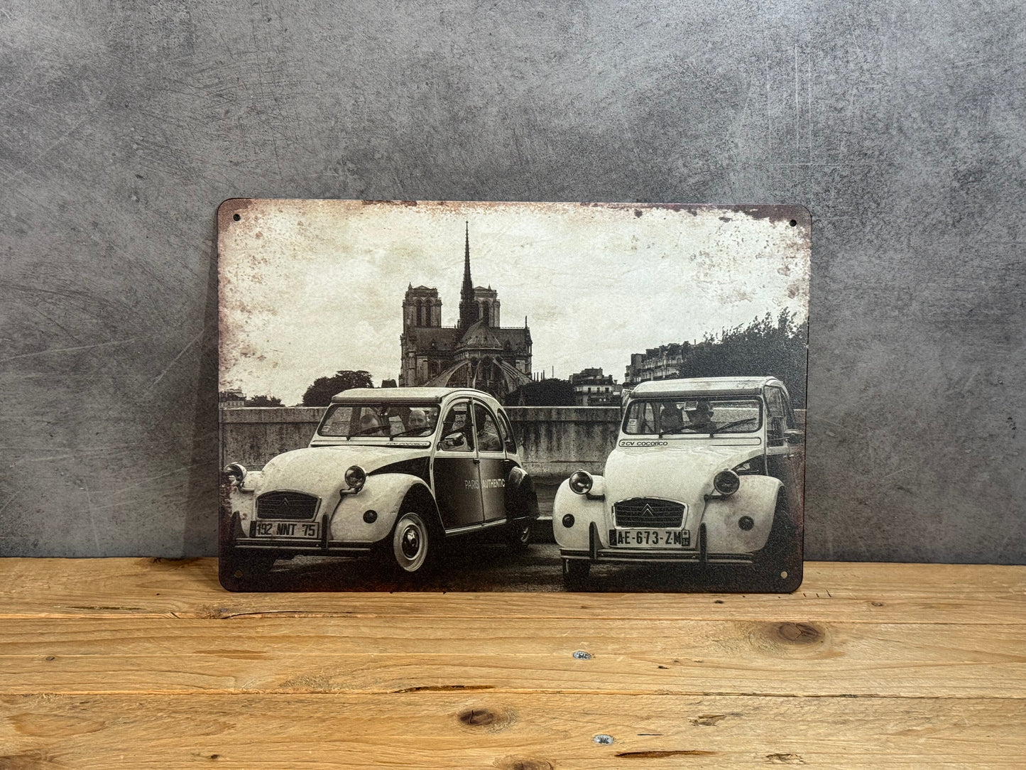 Plaque métal Citroën 2cv 184