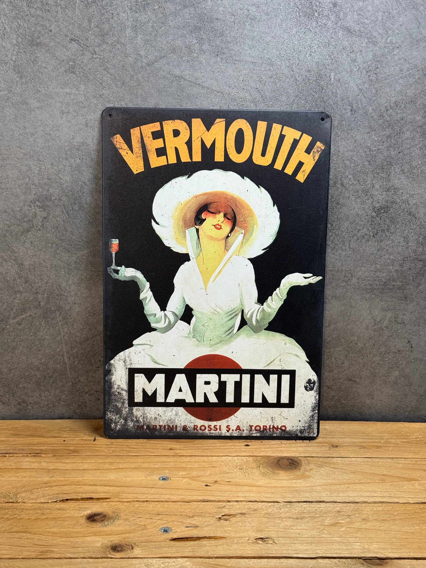 Plaque métal Martini 128
