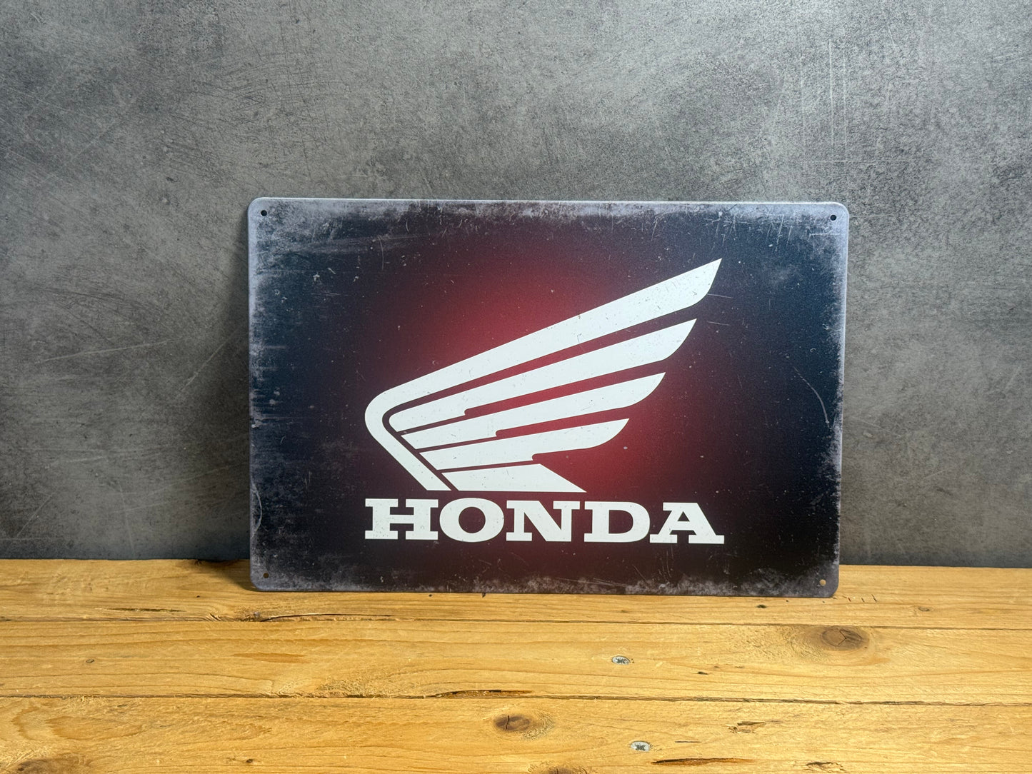 Plaque métal Moto Honda 8178