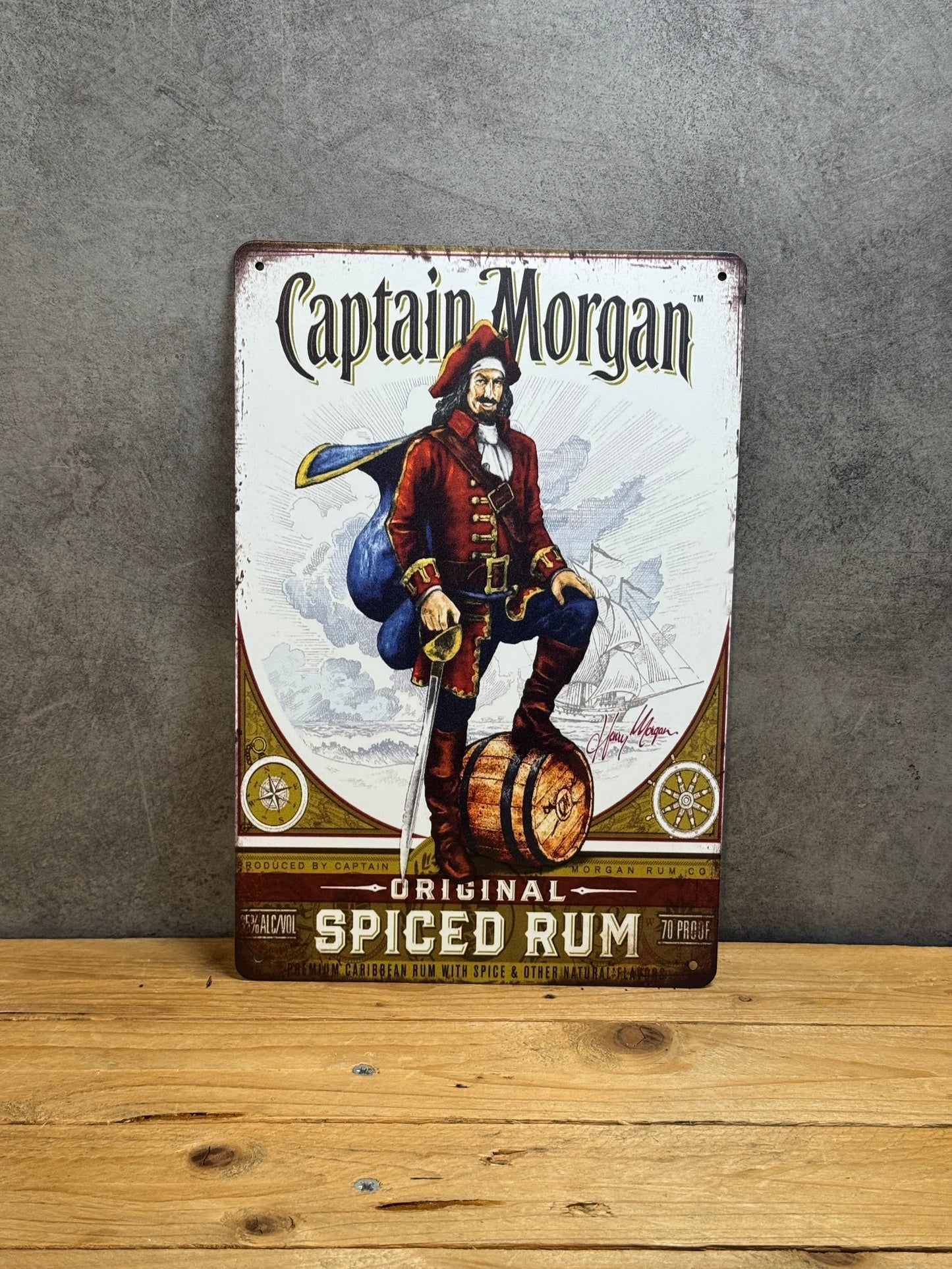 Plaque métal Captain Morgan 473