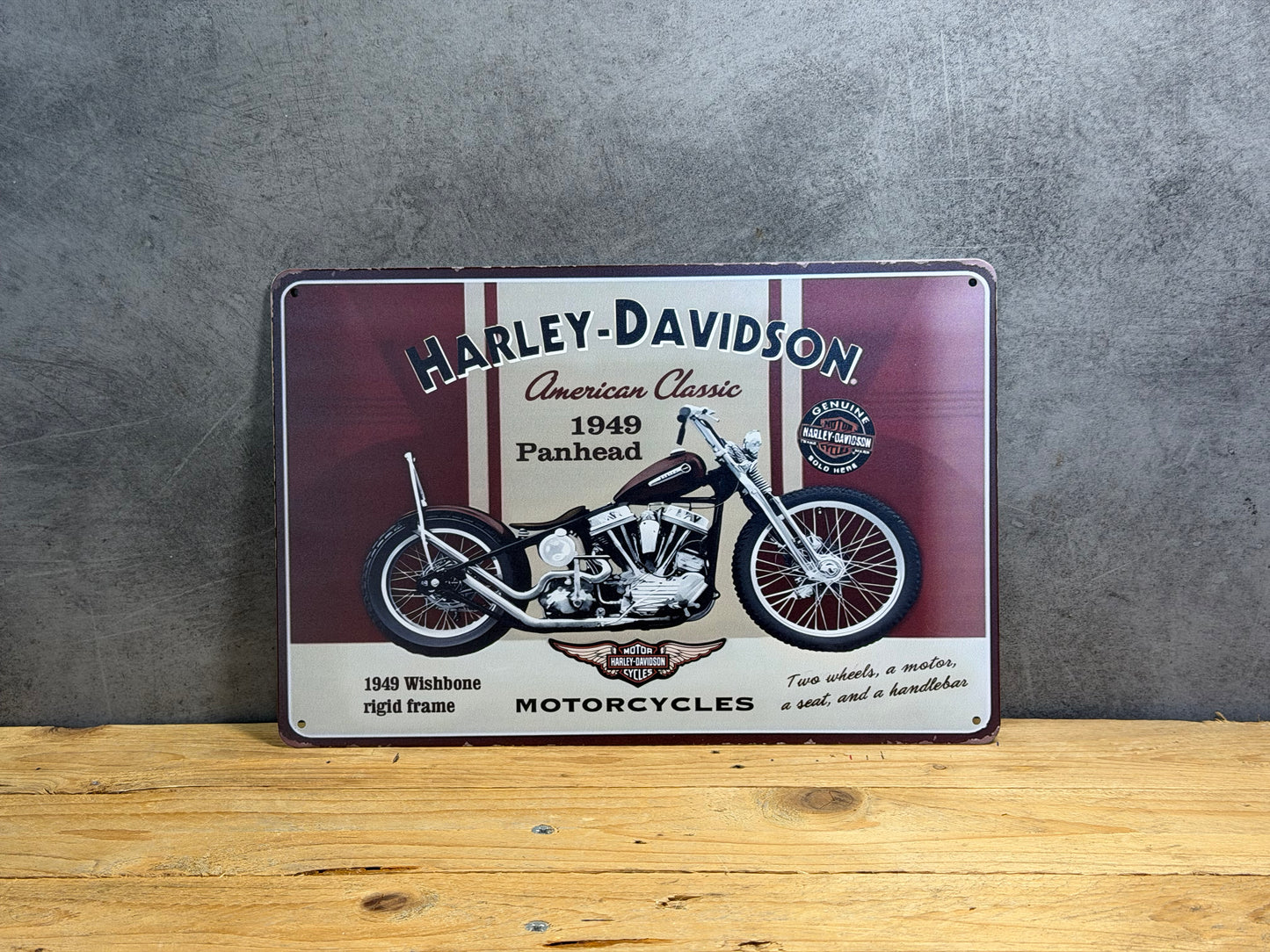 Plaque métal Harley Davidson 113