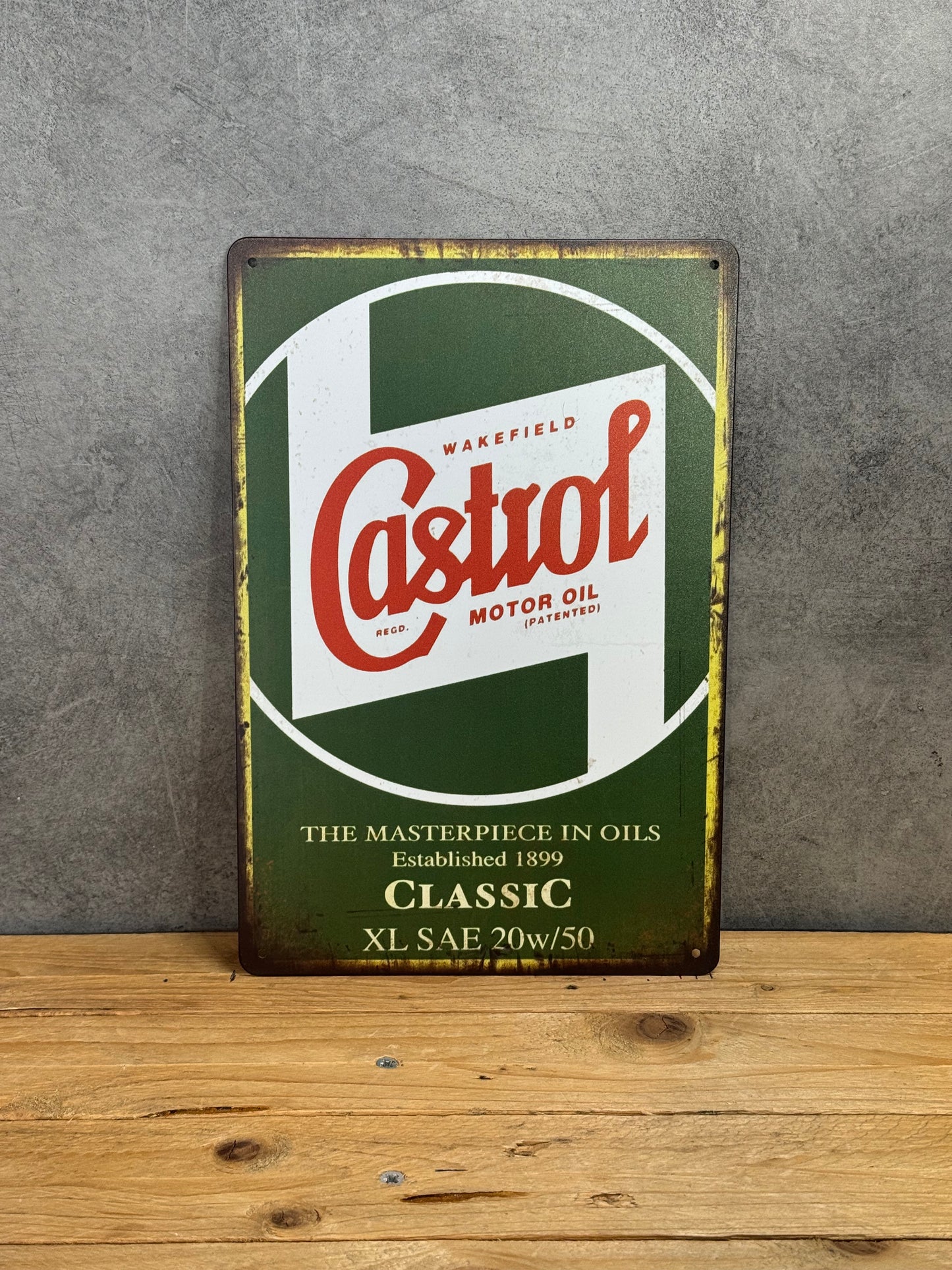 Plaque métal Castrol 240