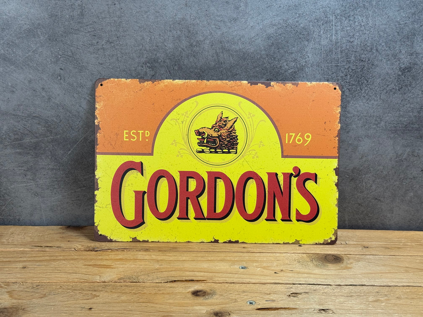 Plaque métal Gin Gordon’s 9129