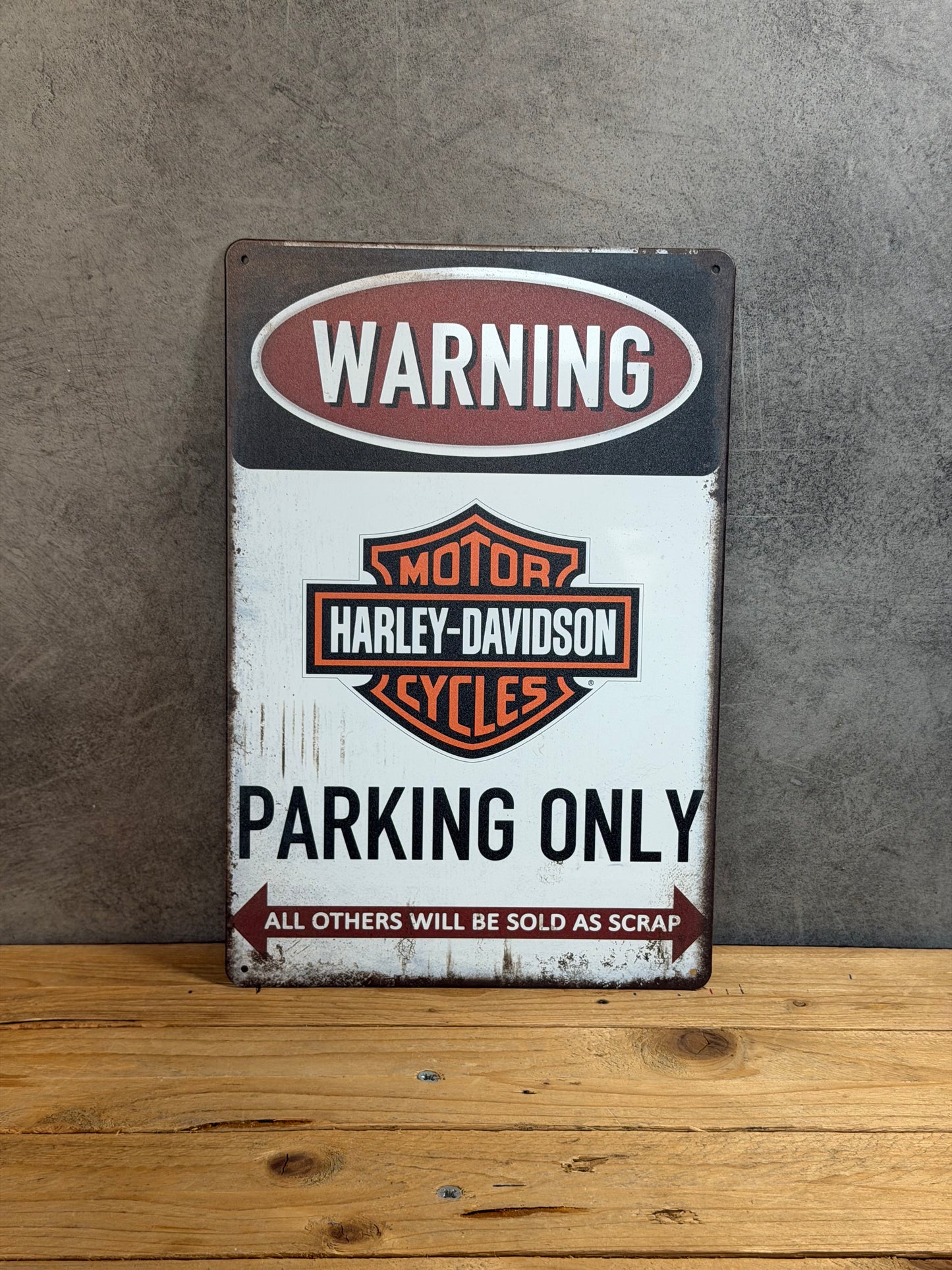 Plaque métal Harley Davidson 896