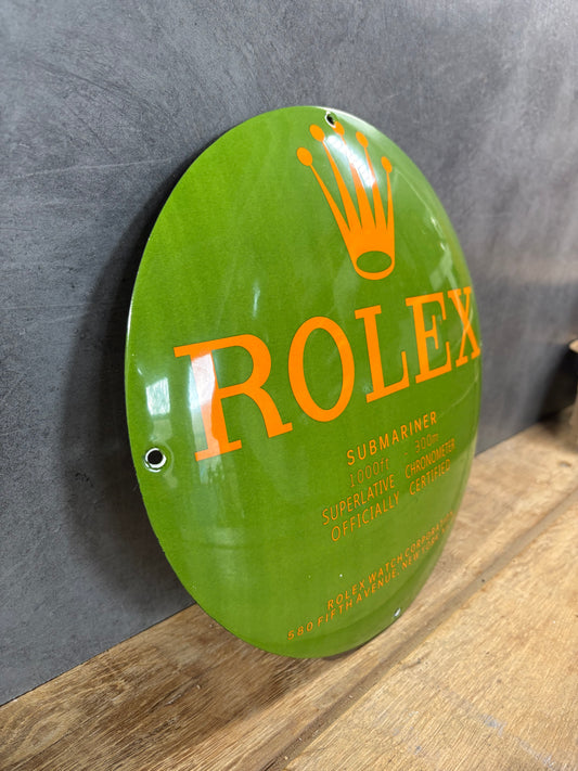 Plaque émaillée ROLEX