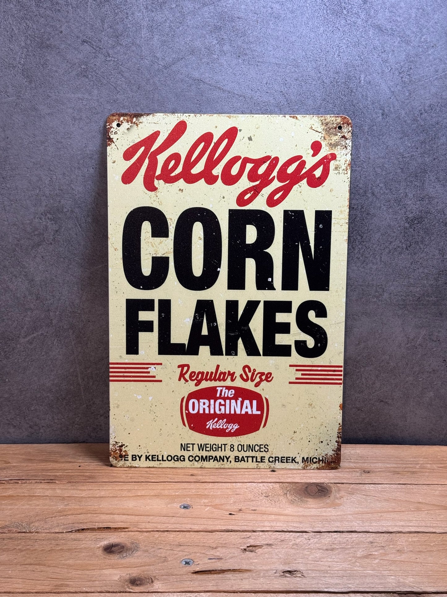 Plaque métal Corn Flaks 079