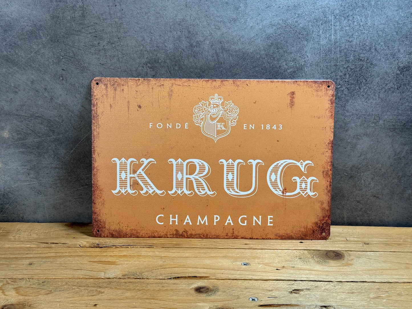 Plaque métal Krug 218