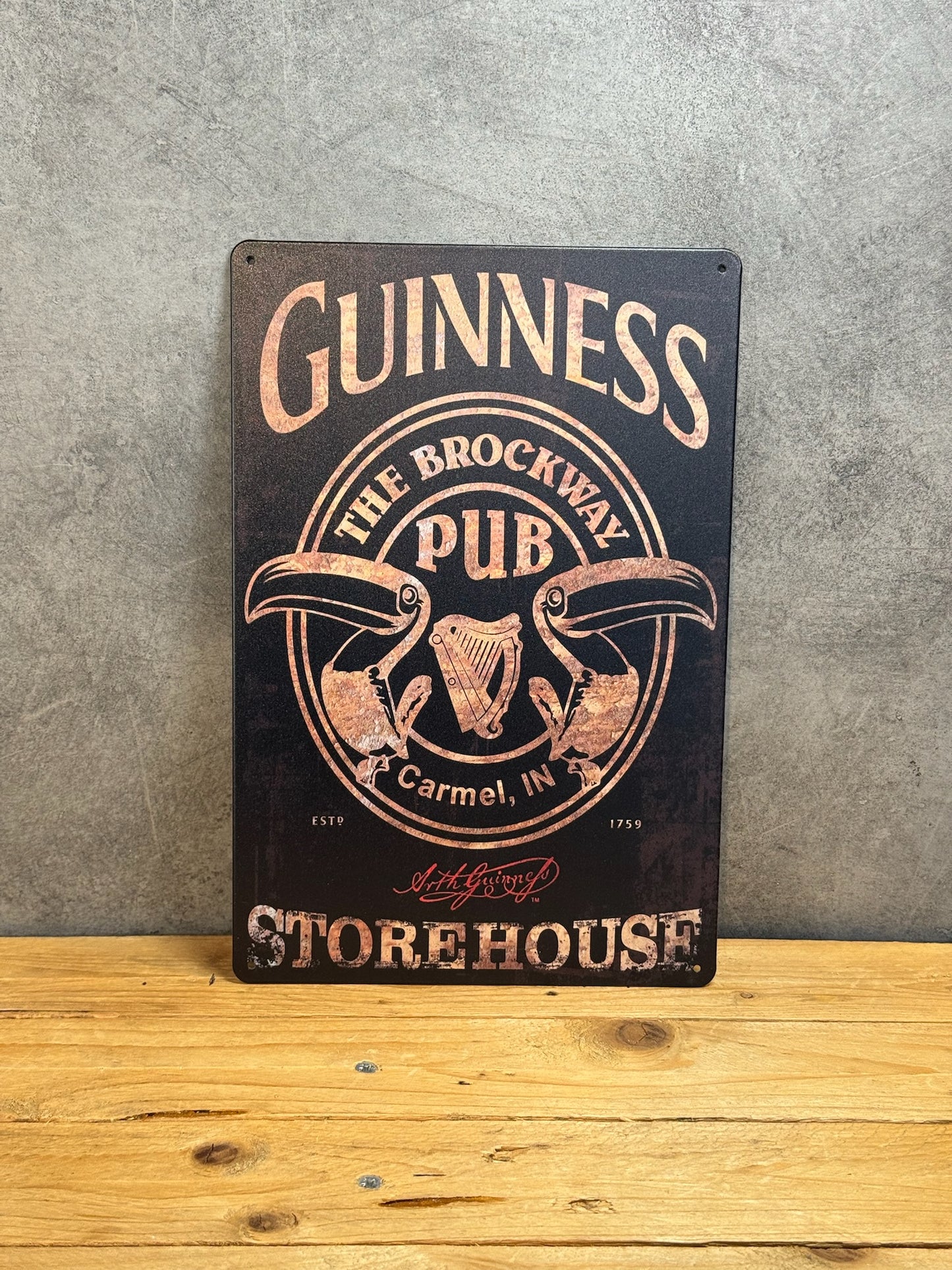 Plaque métal Guinness 180