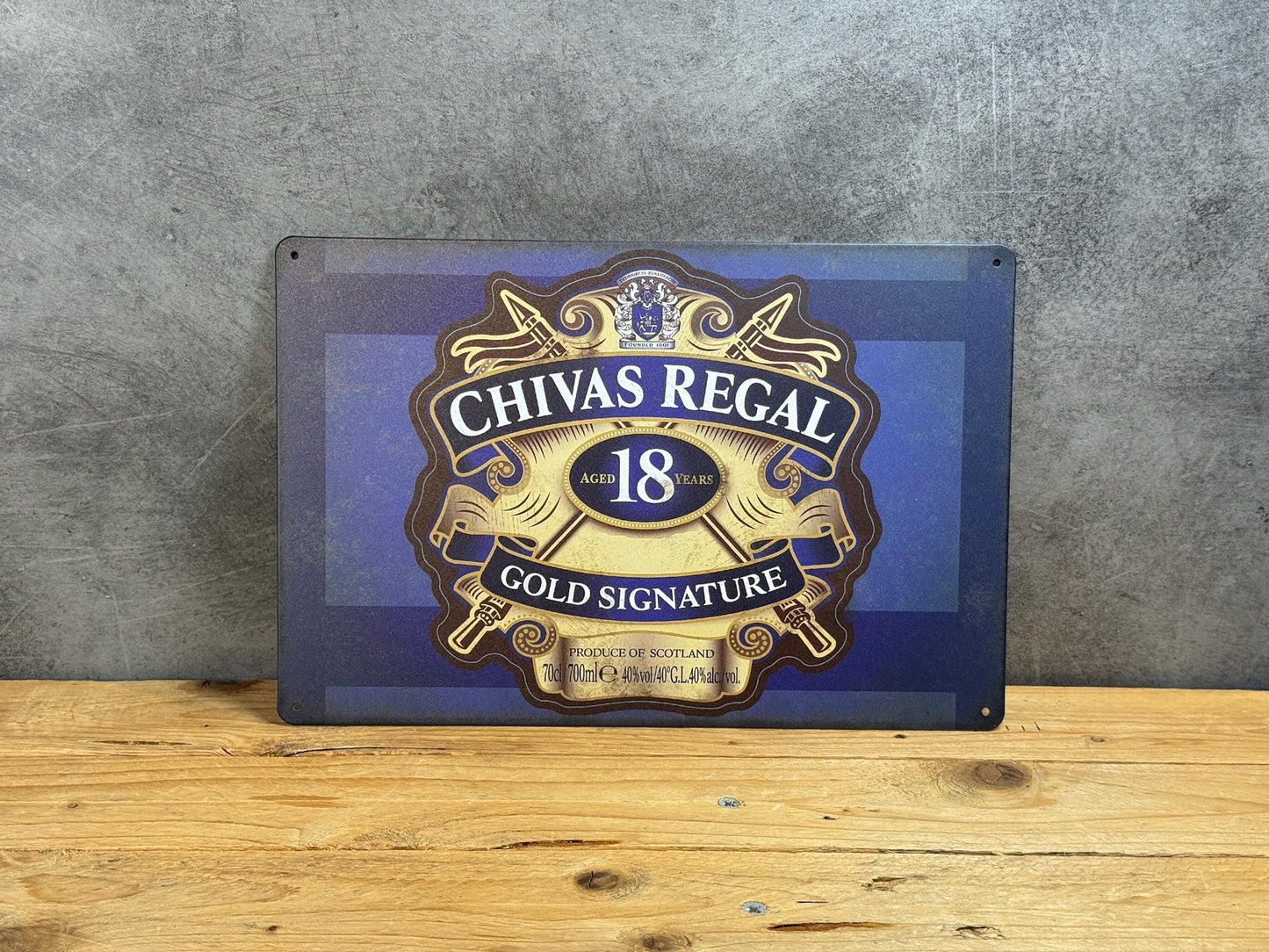 Plaque métal Chivas 566