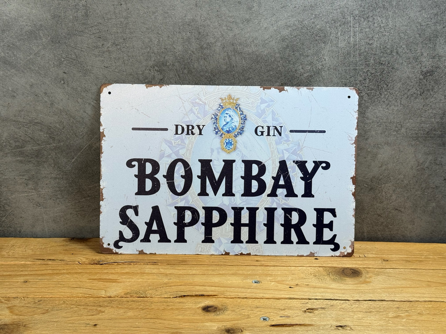 Plaque métal Gin Bombay 130