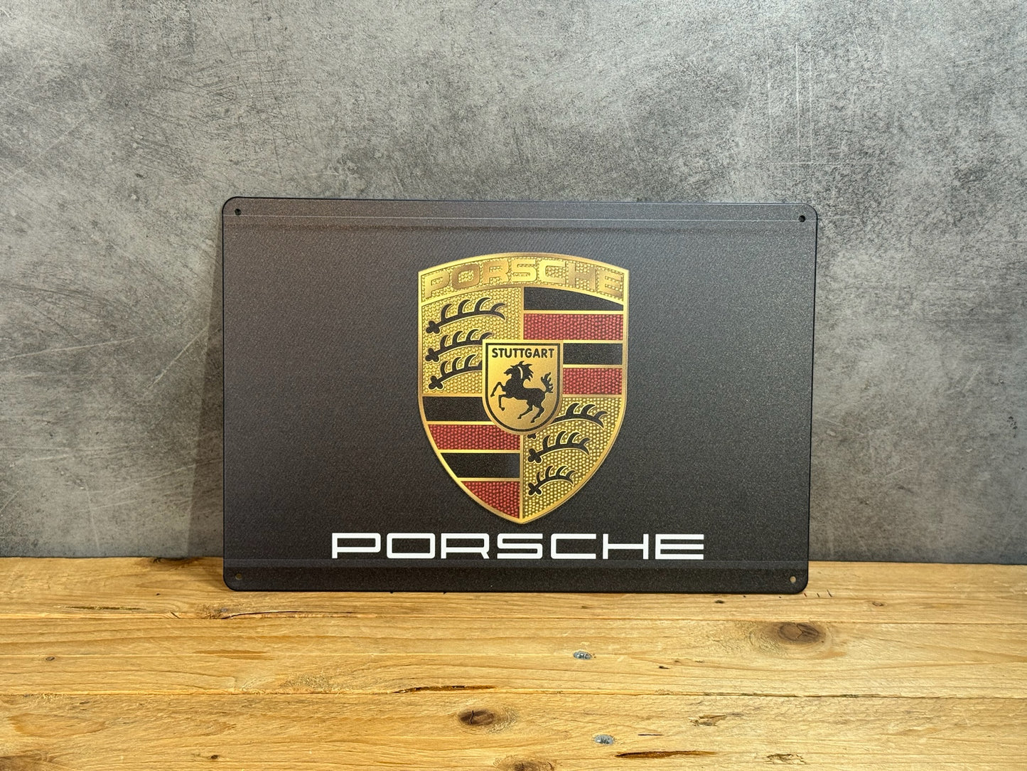 Plaque métal Logo Porsche 043