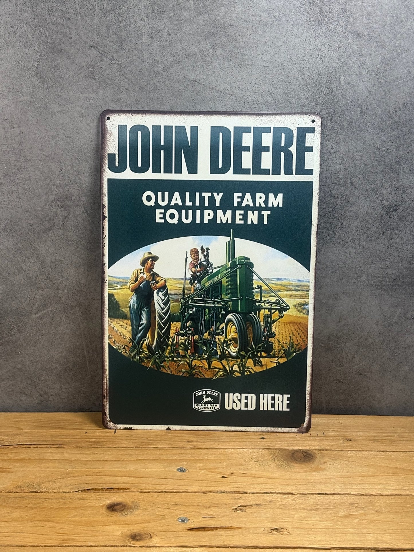 Plaque métal John Deere 966