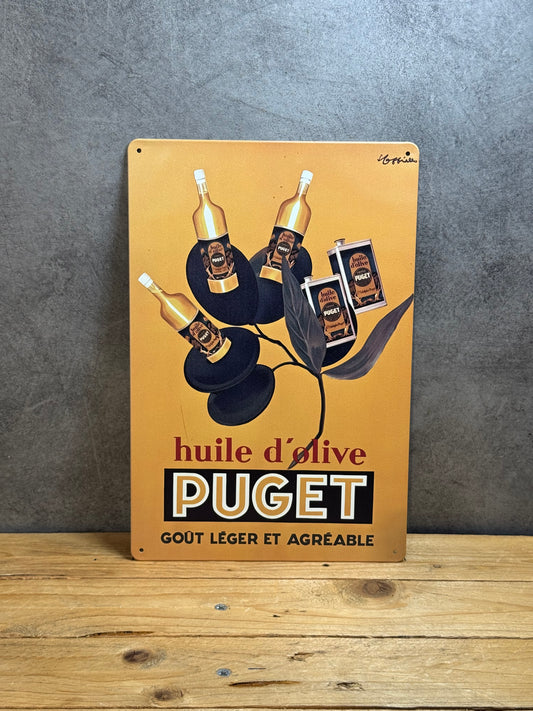 Plaque métal Huile d’Olive Puget 054