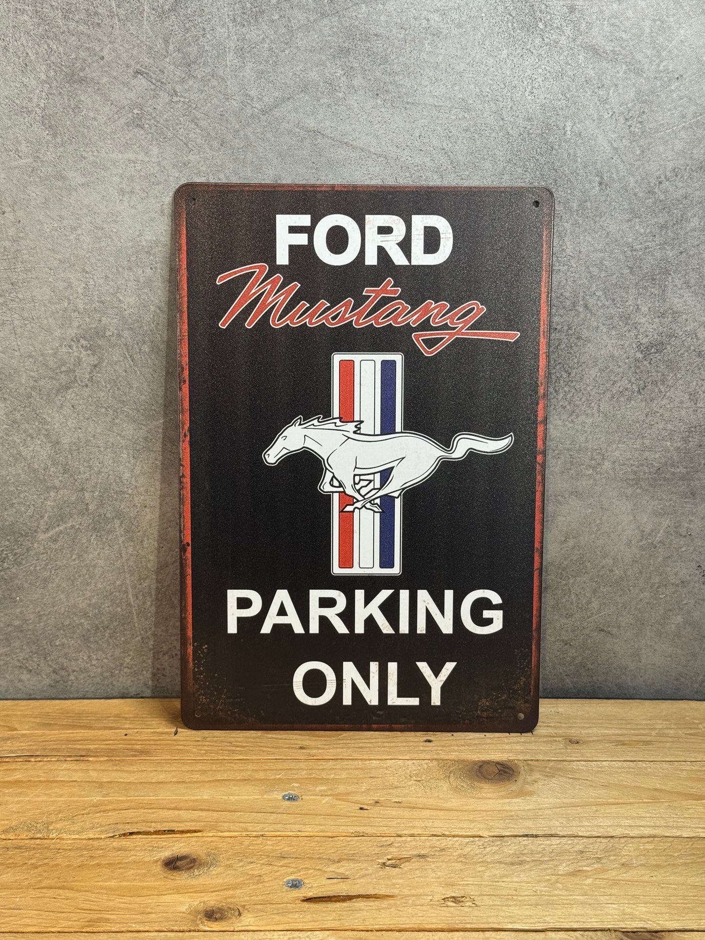 Plaque métal Ford Mustang 458