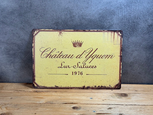 Plaque métal Château D’Yquem 199