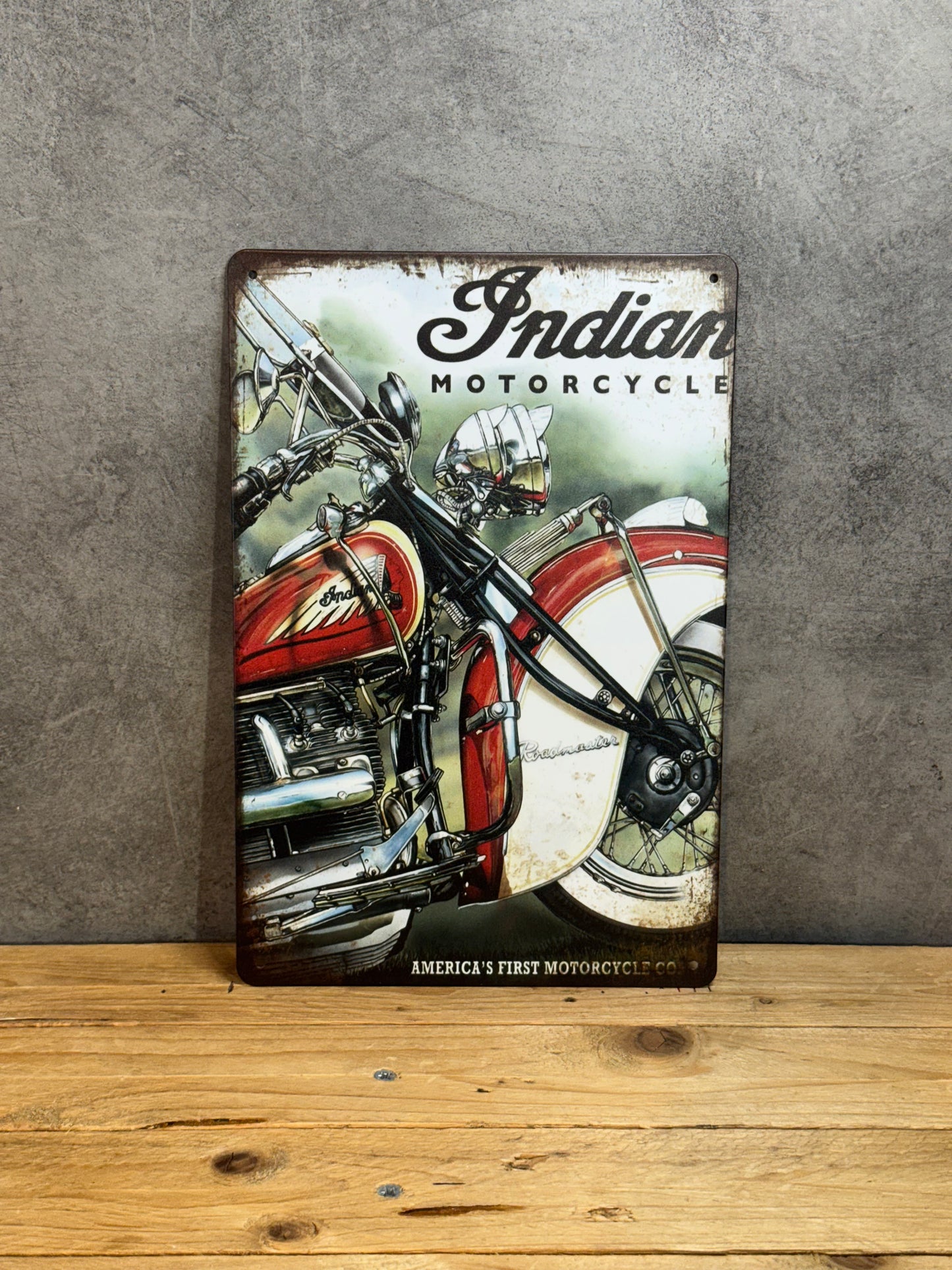 Plaque métal Moto Indian 817