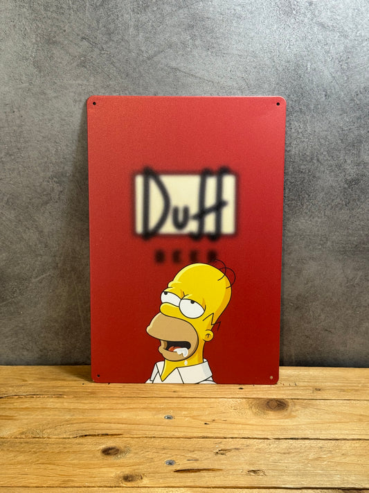 Plaque métal Simpson Duff 103