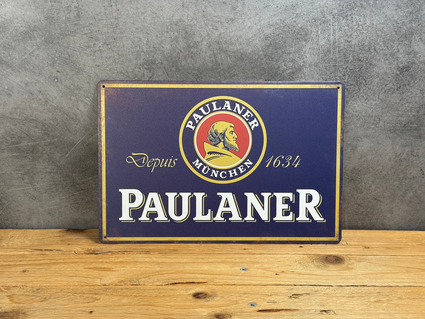 Plaque métal Paulaner 096