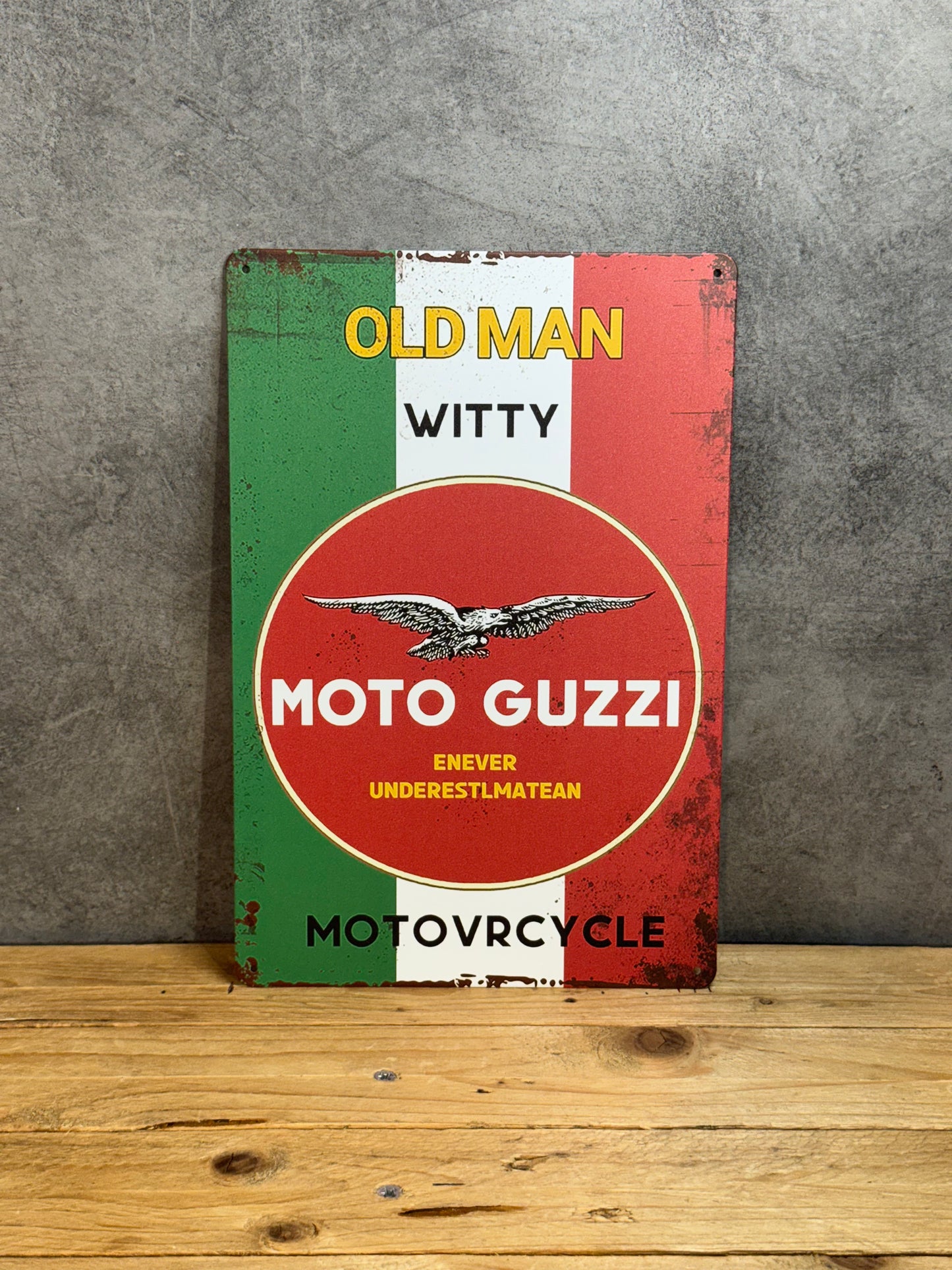 Plaque métal Moto Guzzi 555