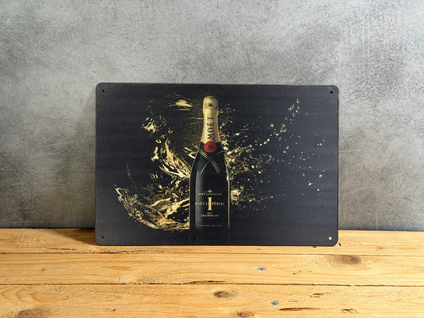 Plaque métal Moet & Chandon 985
