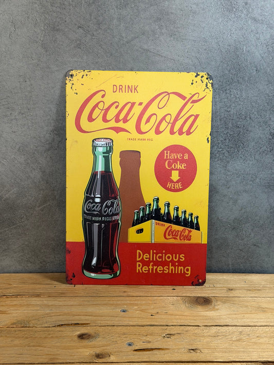 Plaque métal Coca-Cola 197