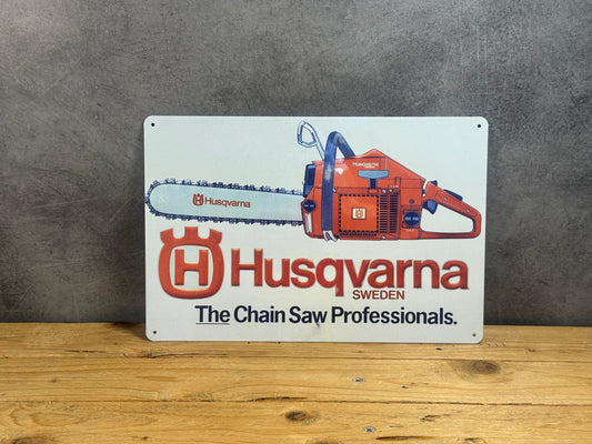 Plaque métal Husqvarna 124