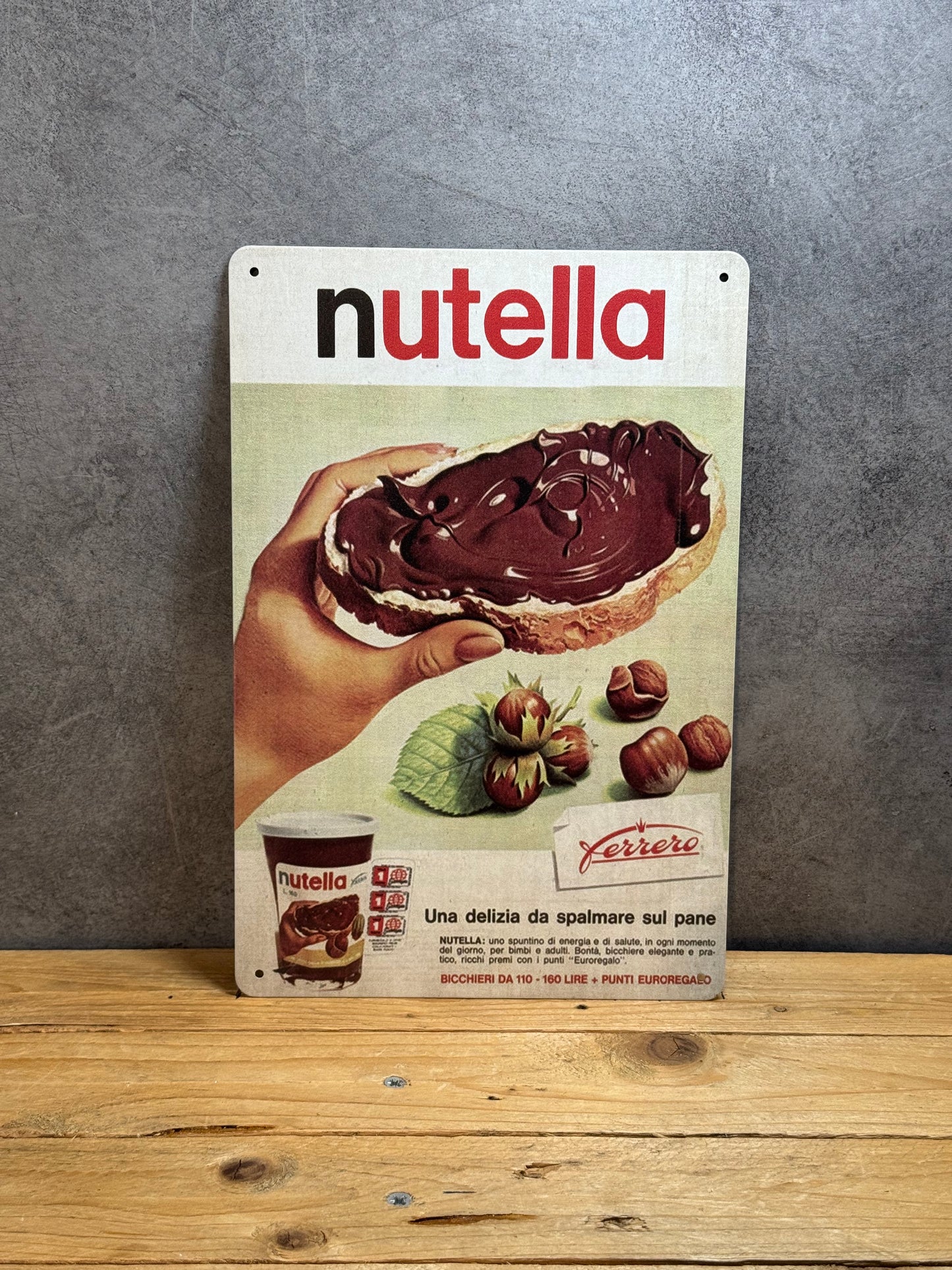 Plaque métal Nutella 244