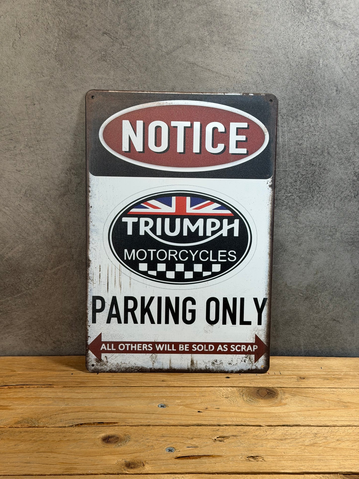Plaque métal Triumph 885
