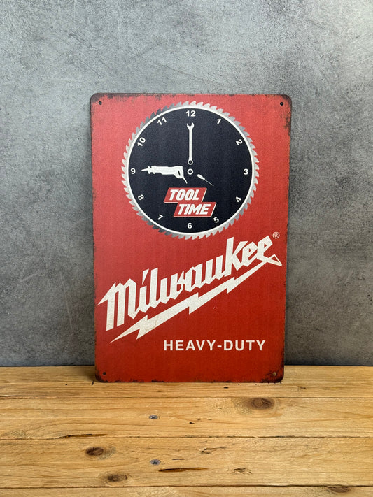 Plaque métal Milwaukee Time 148