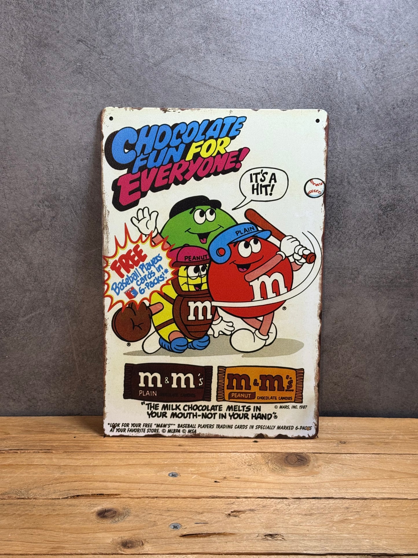 Plaque métal M&M’S 269