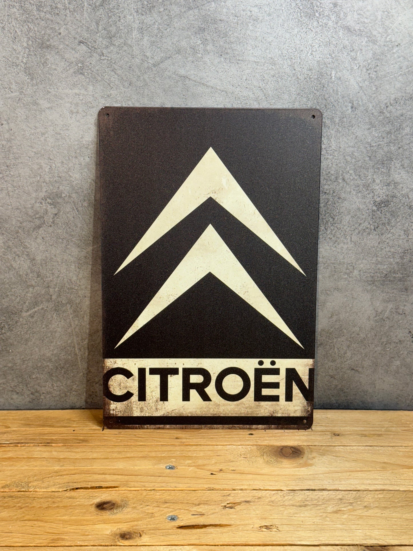 Plaque métal Logo Citroën