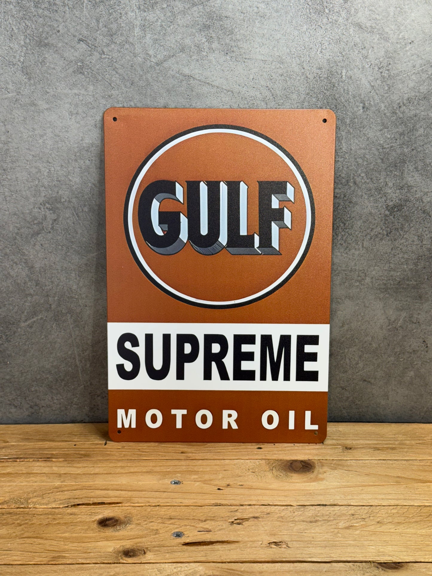 Plaque métal Gulf 869