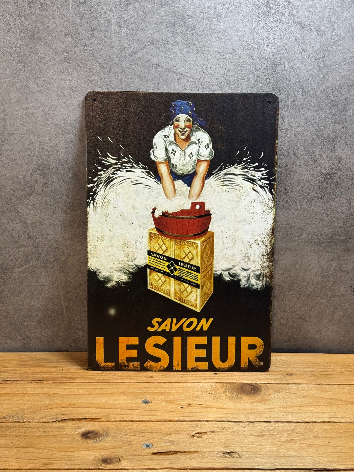 Plaque métal Savon Lesieur 138