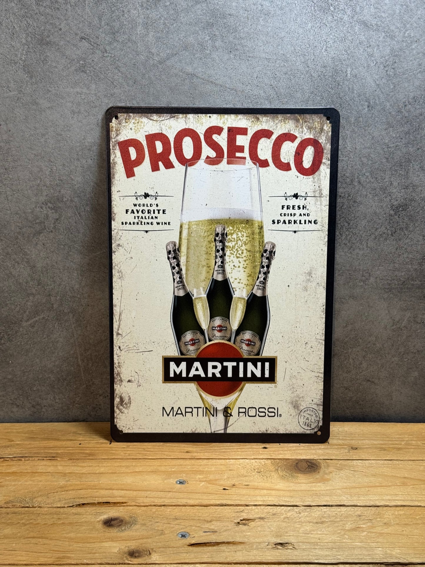Plaque métal Martini Prosecco 066