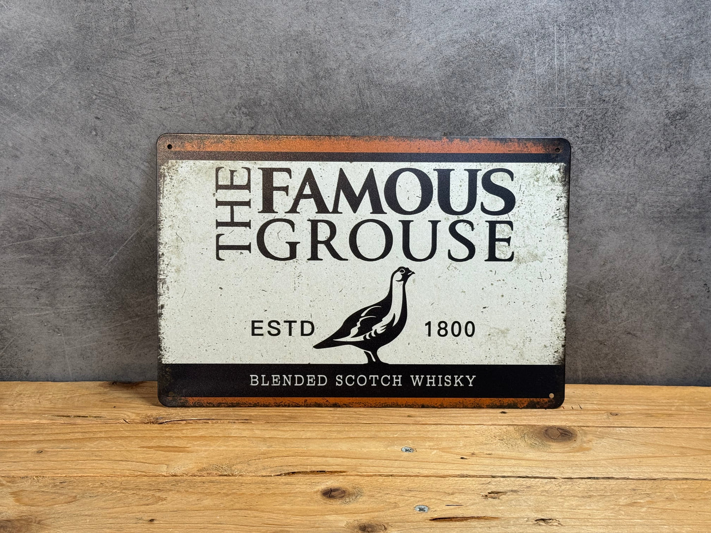 Plaque métal Famous Grouse 642