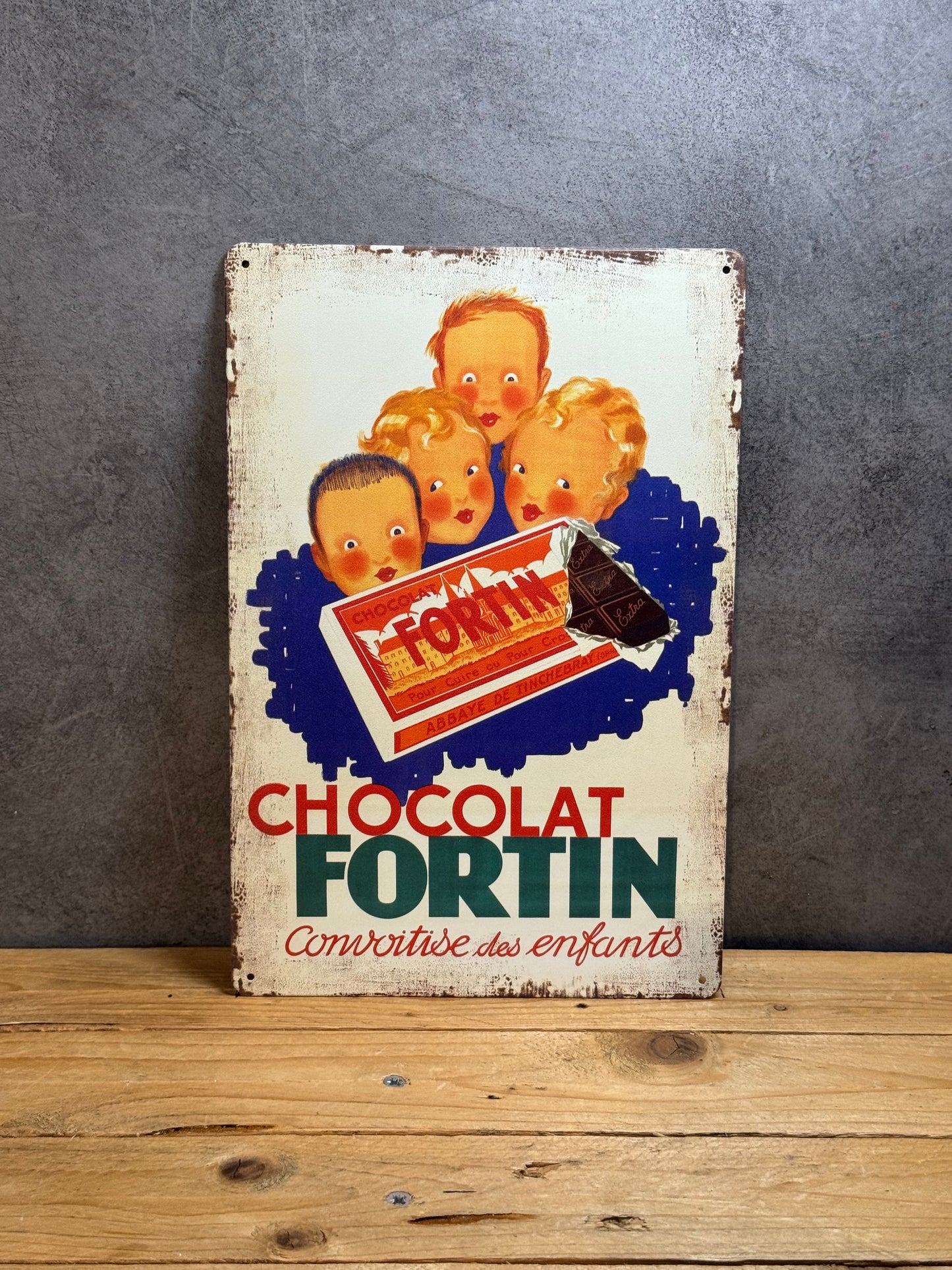 Plaque métal Chocolat Fortin 482