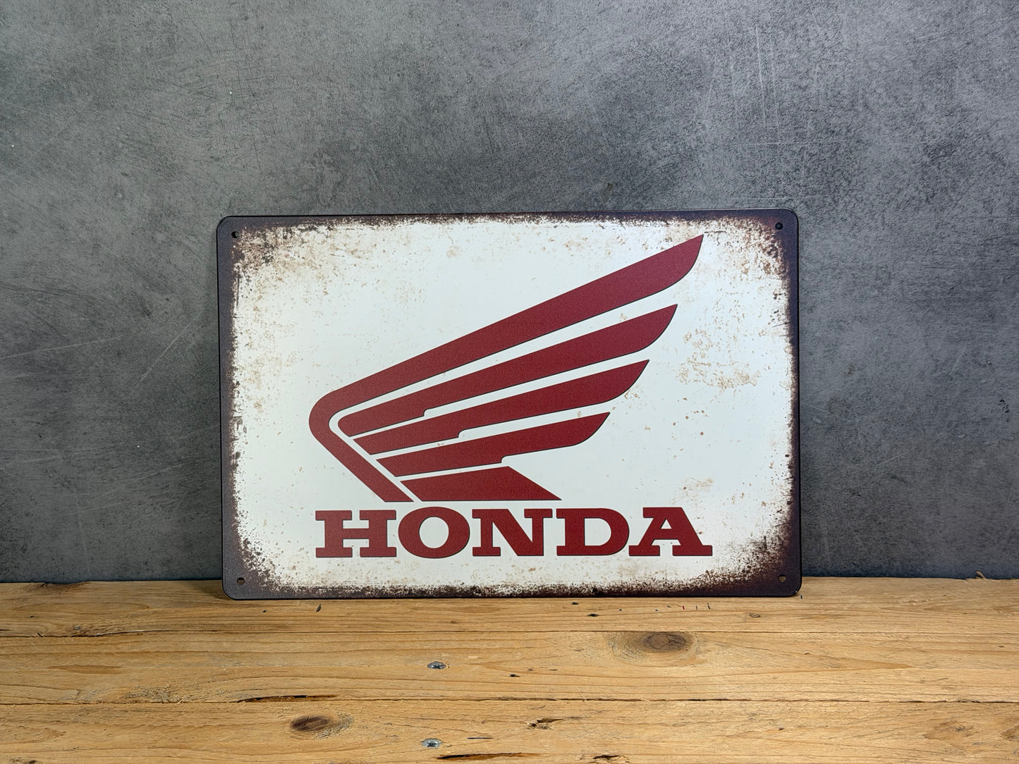 Plaque métal Moto Honda 086