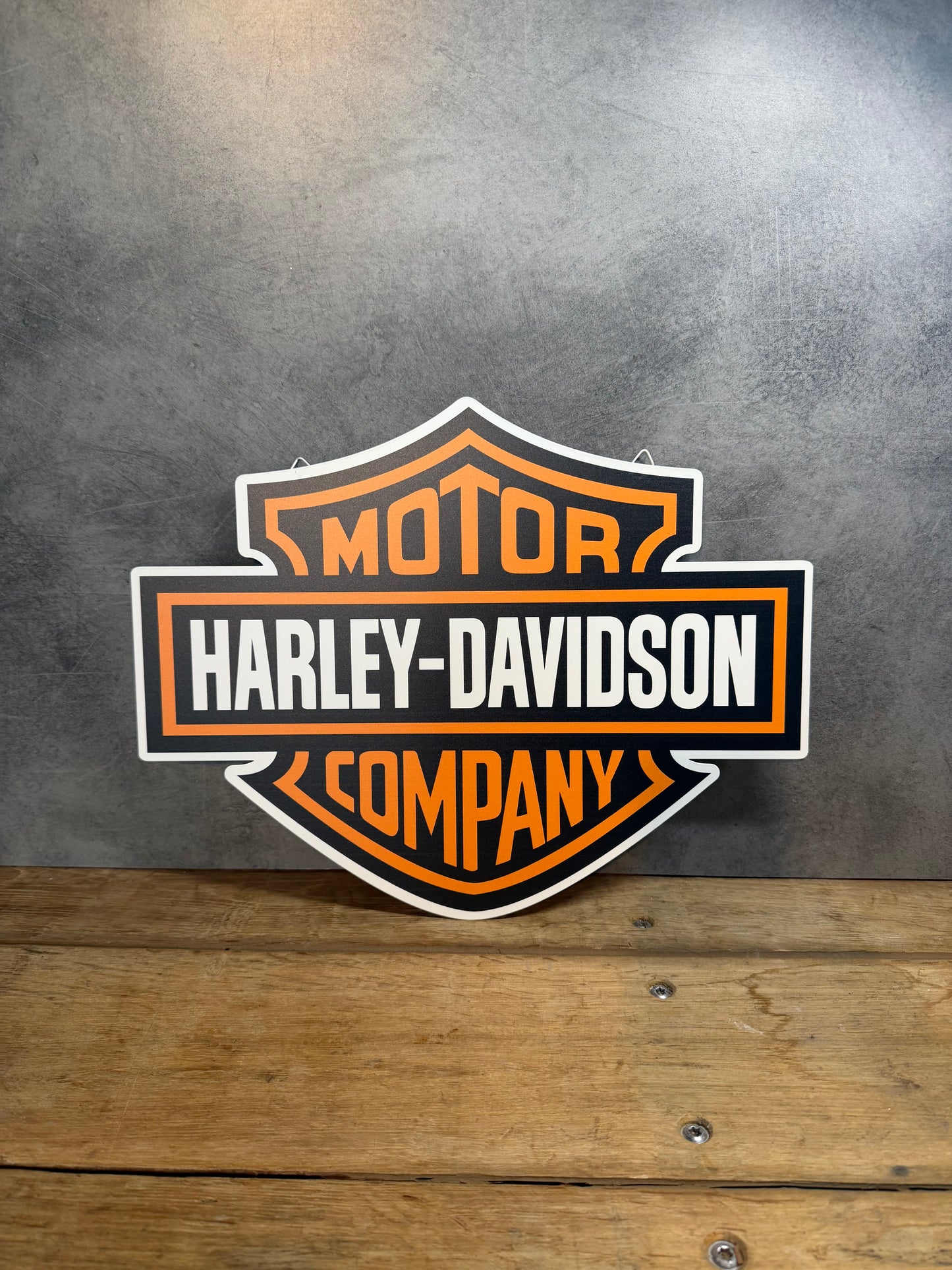 Plaque métal Logo Harley Davidson 30x40cm
