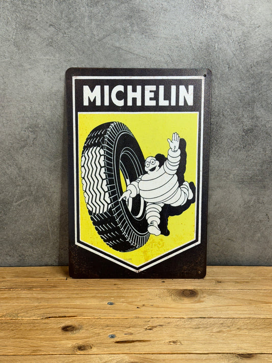Plaque métal Michelin 128
